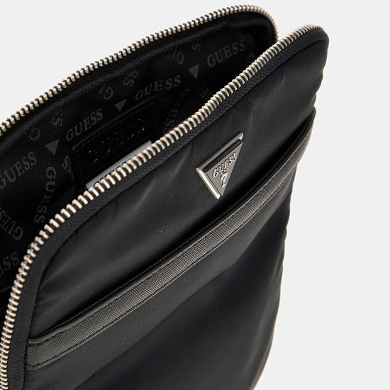 GUESS® ΤΣΑΝΤΑ ΑΝΔΡΙΚΗ MILANO CROSSBODY FLAT HMMINYP5223-BLA