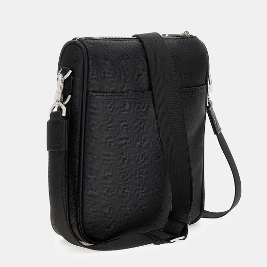 GUESS® ΤΣΑΝΤΑ ΑΝΔΡΙΚΗ MILANO CROSSBODY 2 HMMISAP5417-BLA