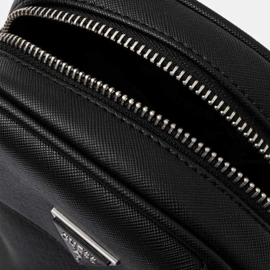 GUESS® ΤΣΑΝΤΑ ΑΝΔΡΙΚΗ MILANO CROSSBODY MICRO HMMISAP5425-BLA