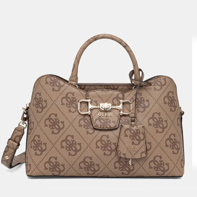 GUESS® ΤΣΑΝΤΑ ΓΥΝΑΙΚΕΙΑ JANIE LOGO GIRLFRIEND SATCHEL HWOS9924060-LTL