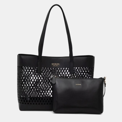 GUESS® ΤΣΑΝΤΑ ΓΥΝΑΙΚΕΙΑ LETTY 2 IN 1 TOTE HWPG9911240-BLA