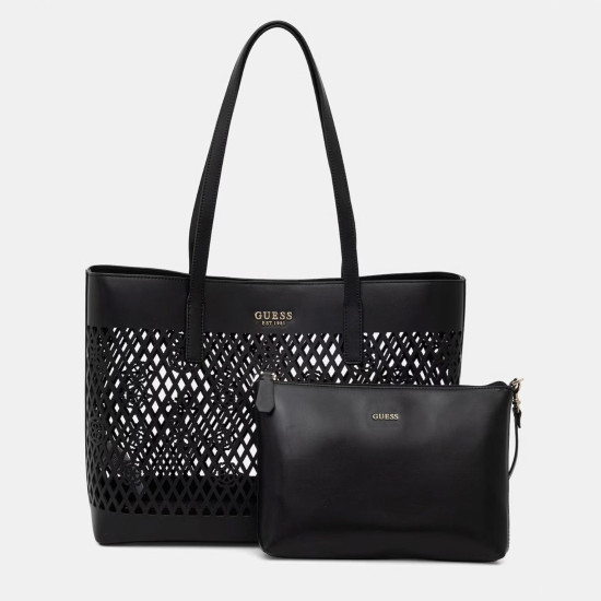 GUESS® ΤΣΑΝΤΑ ΓΥΝΑΙΚΕΙΑ LETTY 2 IN 1 TOTE HWPG9911240-BLA