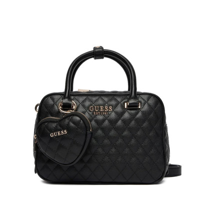 GUESS® ΤΣΑΝΤΑ ΓΥΝΑΙΚΕΙΑ ATABEY BOX SATCHEL HWQG9894050-BLA