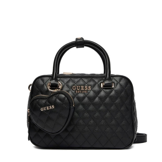 GUESS® ΤΣΑΝΤΑ ΓΥΝΑΙΚΕΙΑ ATABEY BOX SATCHEL HWQG9894050-BLA
