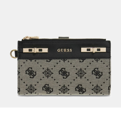 GUESS® ΠΟΡΤΟΦΟΛΙ ΓΥΝΑΙΚΕΙΟ MELINDA LOGO SLG DBL ZIP ORNZR SWJP9902157-BLO