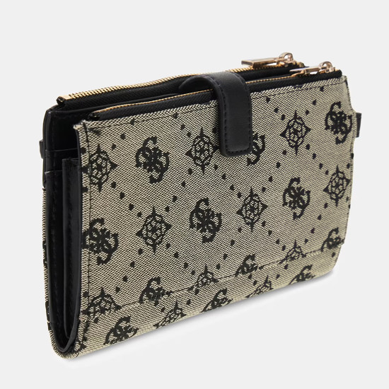 GUESS® ΠΟΡΤΟΦΟΛΙ ΓΥΝΑΙΚΕΙΟ MELINDA LOGO SLG DBL ZIP ORNZR SWJP9902157-BLO