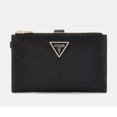GUESS® ΠΟΡΤΟΦΟΛΙ ΓΥΝΑΙΚΕΙΟ LAUREL II SLG DBL ZIP ORGNZR SWZG7459157-BLA