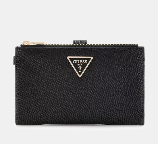 GUESS® ΠΟΡΤΟΦΟΛΙ ΓΥΝΑΙΚΕΙΟ LAUREL II SLG DBL ZIP ORGNZR SWZG7459157-BLA