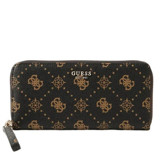 GUESS® ΠΟΡΤΟΦΟΛΙ ΓΥΝΑΙΚΕΙΟ CARRIE LOGO SLG LRG ZIP AROUND SWGP9898146-ESL