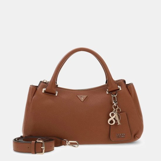 GUESS® ΤΣΑΝΤΑ ΓΥΝΑΙΚΕΙΑ EVIE TRIPLE COMP SATCHEL HWBG9664060-COG