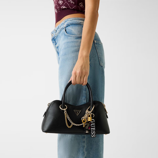GUESS® ΤΣΑΝΤΑ ΓΥΝΑΙΚΕΙΑ DAVINA SATCHEL HWBG9899060-BLA