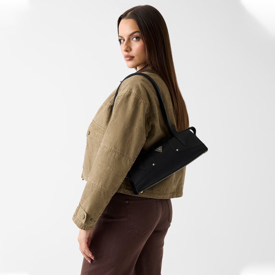 GUESS® ΤΣΑΝΤΑ ΓΥΝΑΙΚΕΙΑ DARCY SHOULDER SATCHEL HWBG9914080-BLA