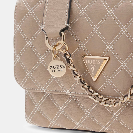 GUESS® ΤΣΑΝΤΑ ΓΥΝΑΙΚΕΙΑ GIULLY II 2 COMP CNVRTBLE FLAP HWBQ9673200-PLC