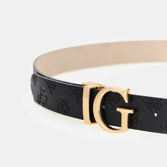 GUESS® ΖΩΝΗ ΓΥΝΑΙΚΕΙΑ ELLA LOGO ADJ&REV PANT BELT BW7861P3430-BDU