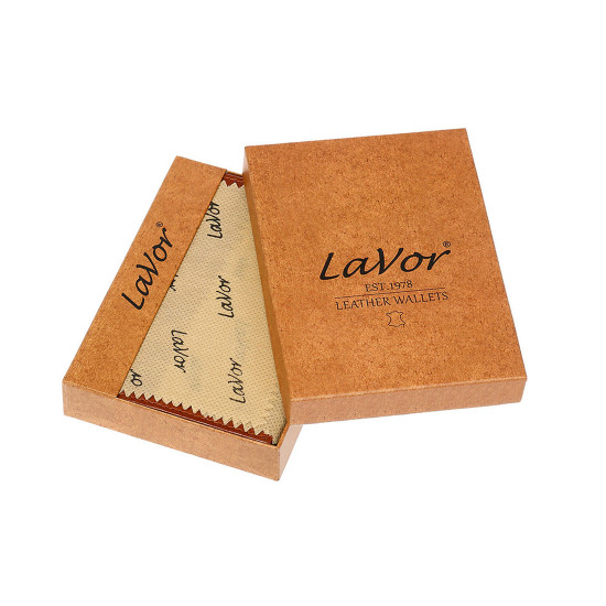 LaVor® Πορτοφόλι Ανδρικό Δερμάτινο Μαύρο με Προστασία RFID 2124-black