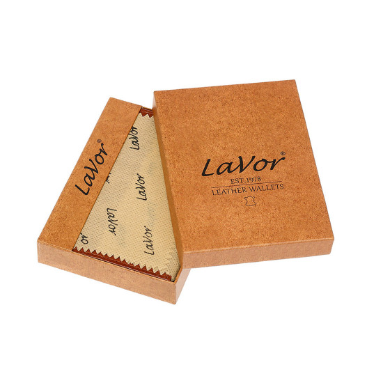 LaVor® Πορτοφόλι Ανδρικό Δερμάτινο μπλε με Προστασία RFID 1-5909-blue
