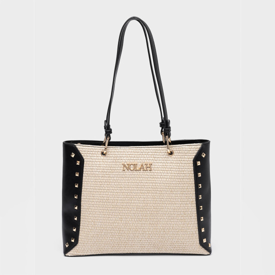 NOLAH® ΓΥΝΑΙΚΕΙΑ ΤΣΑΝΤΑ IPANEMA CREAM BLACK NOLAH® ΓΥΝΑΙΚΕΙΑ ΤΣΑΝΤΑ IPANEMA CREAM BLACK