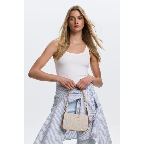 NOLAH® ΓΥΝΑΙΚΕΙΑ ΤΣΑΝΤΑ LORNA WHITE BROWN NOLAH® ΓΥΝΑΙΚΕΙΑ ΤΣΑΝΤΑ LORNA WHITE BROWN