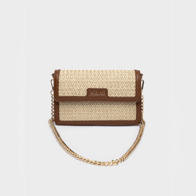 NOLAH® ΓΥΝΑΙΚΕΙΑ ΤΣΑΝΤΑ MAYA BEIGE DARK BROWN