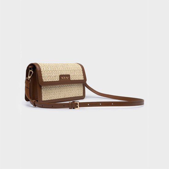 NOLAH® ΓΥΝΑΙΚΕΙΑ ΤΣΑΝΤΑ MAYA BEIGE DARK BROWN