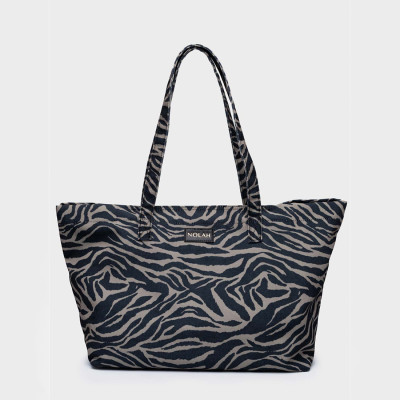 NOLAH® ΓΥΝΑΙΚΕΙΑ ΤΣΑΝΤΑ ΠΑΝΙΝΗ NAYARA BLACK ZEBRA