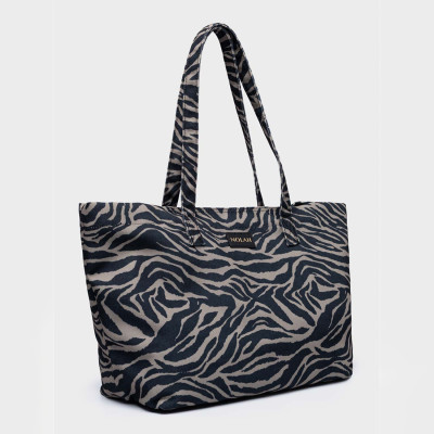 NOLAH® ΓΥΝΑΙΚΕΙΑ ΤΣΑΝΤΑ ΠΑΝΙΝΗ NAYARA BLACK ZEBRA