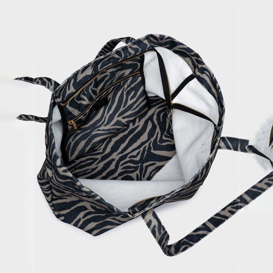 NOLAH® ΓΥΝΑΙΚΕΙΑ ΤΣΑΝΤΑ ΠΑΝΙΝΗ NAYARA BLACK ZEBRA NOLAH® ΓΥΝΑΙΚΕΙΑ ΤΣΑΝΤΑ ΠΑΝΙΝΗ NAYARA BLACK ZEBRA