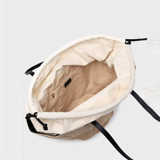 NOLAH® ΓΥΝΑΙΚΕΙΑ ΤΣΑΝΤΑ BEACH OCEANNIA BEIGE BLACK NOLAH® ΓΥΝΑΙΚΕΙΑ ΤΣΑΝΤΑ BEACH OCEANNIA BEIGE BLACK