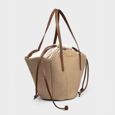 NOLAH® ΓΥΝΑΙΚΕΙΑ ΤΣΑΝΤΑ BEACH OCEANNIA BEIGE BROWN