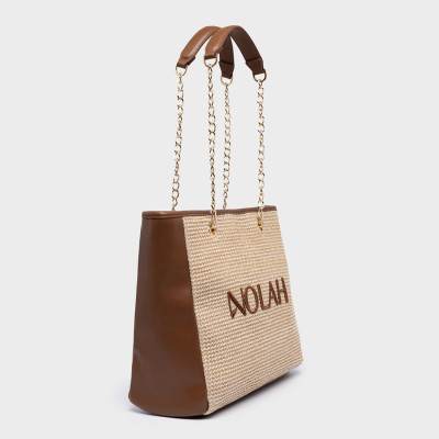 NOLAH® ΓΥΝΑΙΚΕΙΑ ΤΣΑΝΤΑ VENICE BEIGE BROWN