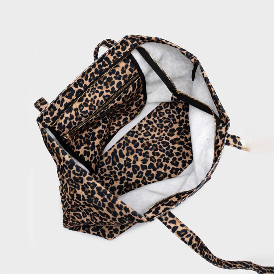 NOLAH® ΓΥΝΑΙΚΕΙΑ ΤΣΑΝΤΑ ΠΑΝΙΝΗ YARA BLACK LEOPARD NOLAH® ΓΥΝΑΙΚΕΙΑ ΤΣΑΝΤΑ ΠΑΝΙΝΗ YARA BLACK LEOPARD