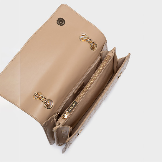 NOLAH® MARJORY BEIGE ΜΕ ΕΜΠΙΕΣΤΟ LOGO ΚΑΠΑΚΙ ΚΑΙ ΑΛΥΣΙΔΑ