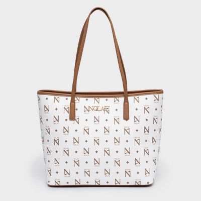 NOLAH® ΓΥΝΑΙΚΕΙΑ ΤΣΑΝΤΑ ANSA WHITE BROWN