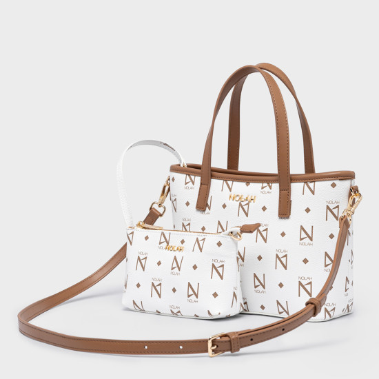 NOLAH® ΓΥΝΑΙΚΕΙΑ ΤΣΑΝΤΑ JENILDA WHITE BROWN