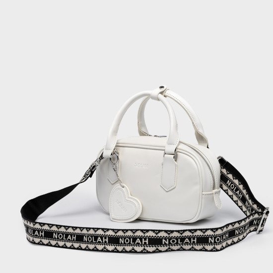 NOLAH® ΓΥΝΑΙΚΕΙΑ ΤΣΑΝΤΑ LOVEY WHITE SILVER